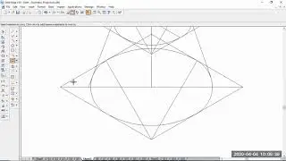 Isometric Projection of a Hemisphere over a frustum of a cone