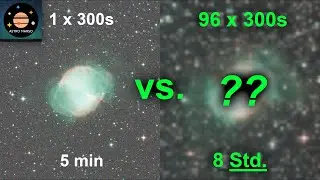 Why a long total exposure time + stacking is so important! [Deep Sky Astrophotography]