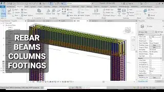 Reinforcements of Beams, Columns, and Footings in Revit
