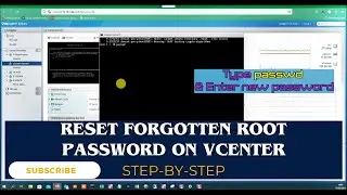 How to Reset Forgotten Password vCenter Photon | vSphere root password recovery