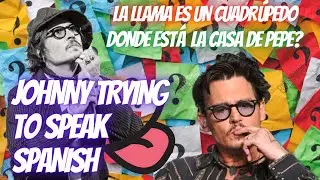 Johnny Depp 'The Llama is a Cuadruped' 'Caution wet floor' in spanish (Subtitles)