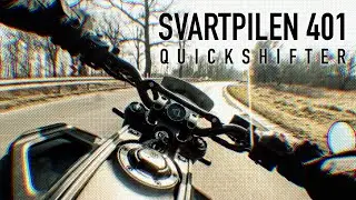 Svartpilen 401 quickshifter (4K, raw sound, no wind)