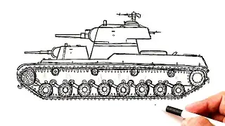 How to draw an SMK tank | Ehedov Elnur