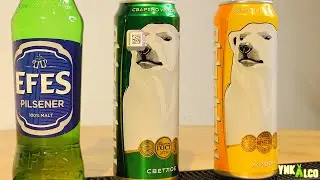 Beer White Bear and EFES Pilsener from AB InBev Efes