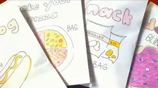 Opening food blind bags |food blind bags, hotdogs, donut, pizza and snacks