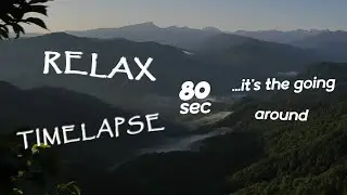 Timelapse mountains are washed 4k