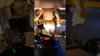 AGGRESSIVE TROOPER TAKES BIKERS KEYS (part2)
