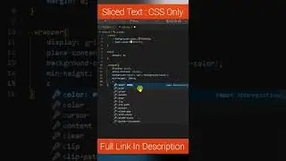 How To Create Sliced Text Animation Using CSS Only | Pure CSS Tricks | Web Design 