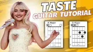 Taste Sabrina Carpenter Guitar Tutorial