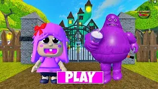 BABY POLLY and the GRIMACE BARRY'S PRISON RUN! OBBY ROBLOX 