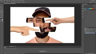 FACE SLIDE EFFECT | FACE SLICE EFFECT|  | BEGINNER | PHOTOSHOP TUTORIAL