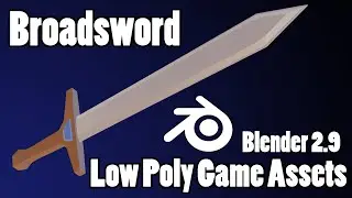 How to make a Low-Poly Sword Game Asset in Under 10 MINUTES! | Intermediate Tutorials | Blender