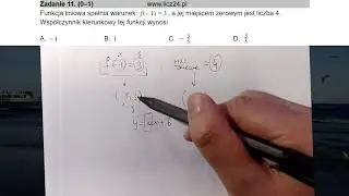 arkusz 1 [zad 11] współczynnik kierunkowy