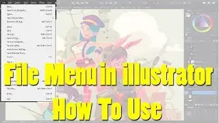 File Menu Bar In Illustrator