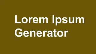 2 How to generate lorem ipsum text | Lorem Ipsum Generator