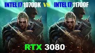i7 10700K vs i7 11700F - RTX 3080 - Gaming Comparisons