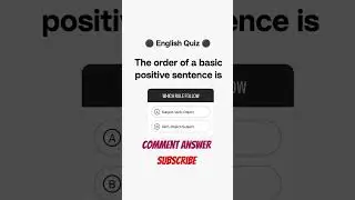 Daily English Grammar Quiz 