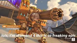 gamer freaks out after hitting diamond 4 on overwatch