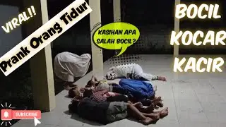 NGAKAK,, BOCIL LAGI ENAK TIDUR MALAH JADI TERKOCAR KACIR | PRANK POCONG INDONESIA
