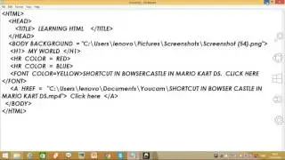 HOW TO ADD VIDEO IN HTML IN NOTEPAD(DIFFERENT FROM ALL VIDEOS