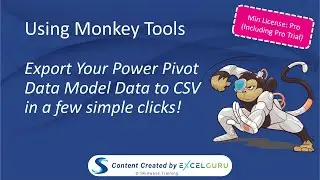 Using Monkey Tools - Export Data Model Data to CSV Files