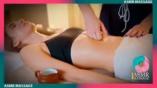 ASMR Stomach (abdominal) Relaxing Massage with Oil by Olga