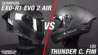 Scorpion EXO-R1 EVO 2 Air Carbon VS LS2 Thunder Carbon GP Pro FIM | Which Helmet Should You Choose?