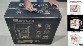 Ant Esports Crystal X6 ATX Computer Case/Gaming Cabinet with Type-C – Black Unboxing and Overview