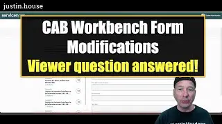 How to Update the Change Form in the CAB Workbench