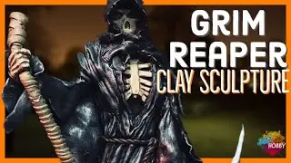Sculpting Grim Reaper | Clay | Angel of Death | Timelapse | Mixed-Media Armature
