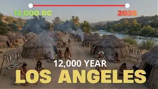 Evolution of LOS ANGELES | Fixed - Camera Timelapse 12,000 Years in 14 Mins
