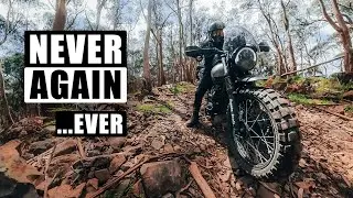 Moto Camping the hard way...