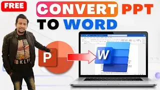 How to Convert PPT File to Word Text | How to Convert PowerPoint PPT to Word Document