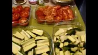 gratinated vegetables with special breading