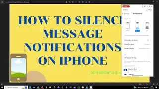 How to Silence Message Notifications on iPhone