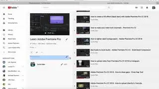 How to create and edit Youtube Playlists