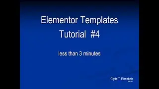 ND Academy, WordPress Elementor - Templates - Tutorial #4 [Export and Import]