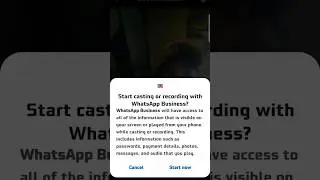 Share your screen on WhatsApp Video Calls for Meetings and Classes #whatsapp #tipsandtricks #shorts