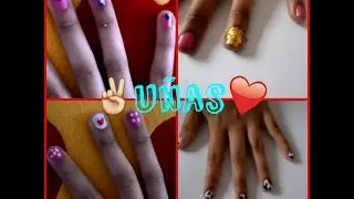 diseños de uñas  muy FACILES ! - MAKE STAR