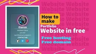 How To Create A Free Website with Free Domain & Hosting
