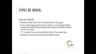 Mastering XPath Part - 1 (Absolute and Relative XPath) | Tutorials | Automation Testing