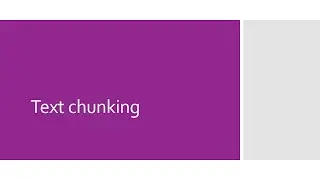 Text chunking