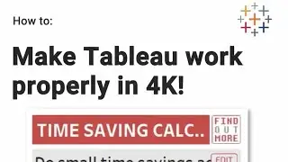 Making Tableau work in 4K resolution #tableau #dataviz #shorts