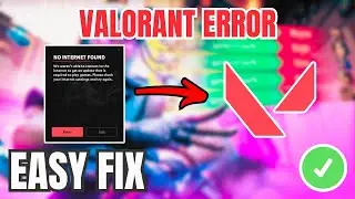 Valorant How To Fix No Internet Found (QUICK & EASY) 2026