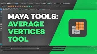 Maya's Average Vertices Tool