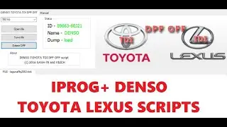 IPROG+ DENSO TOYOTA LEXUS SCRIPTS