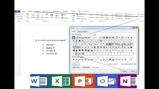 How to insert tick mark in word | How to add tick mark in word |  cross symbol in excel