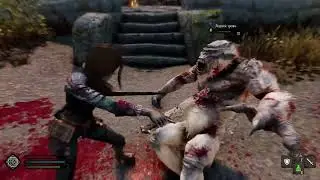 Skyrim SE Battle clip