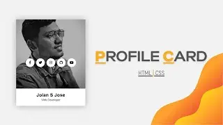 How To Make Profile Card Using HTML and CSS ? - Signphic