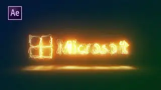 Energy Logo Reveal Animation In After Effects - After Effects Tutorial Saber Plugin